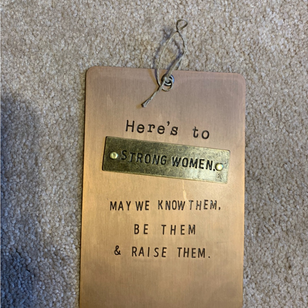 Demdaco Inspirational Plaque - Gold and Brown